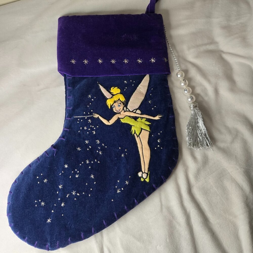 Disney Peter Pan Tinkerbell Christmas Stocking - 1999